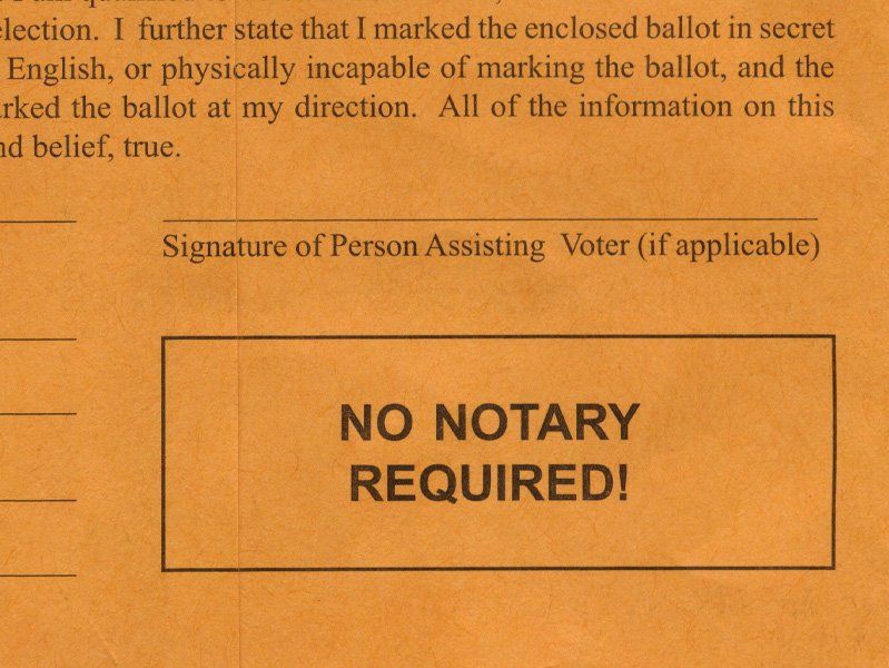 No notary required